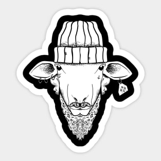 Hipster Sheep Sticker